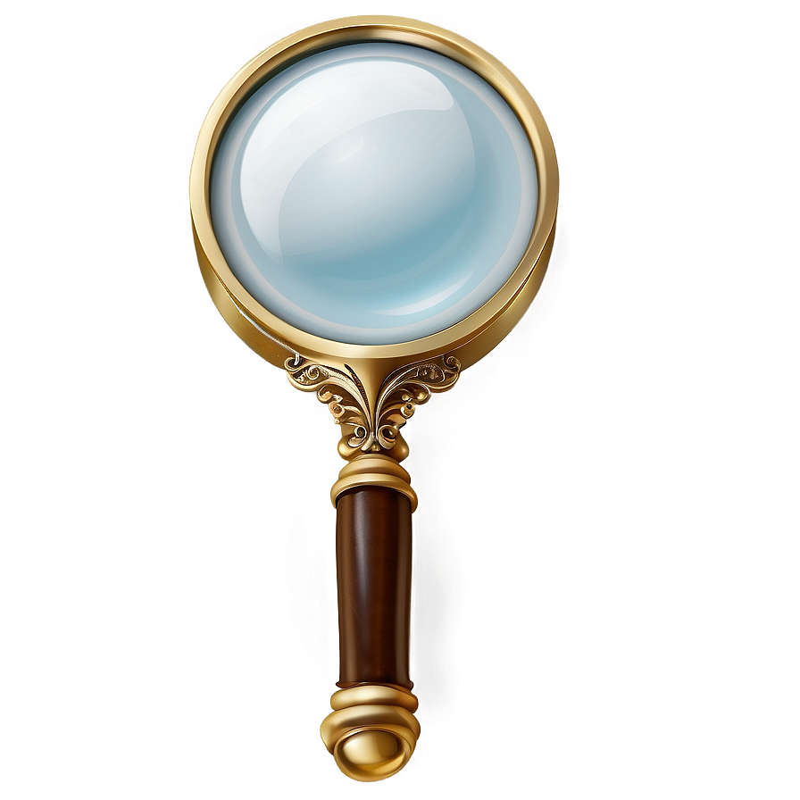 Vintage Magnifying Glass Png 05042024