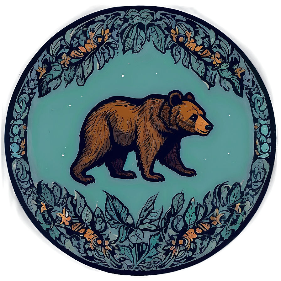 Vintage Mama Bear Emblem Png 67