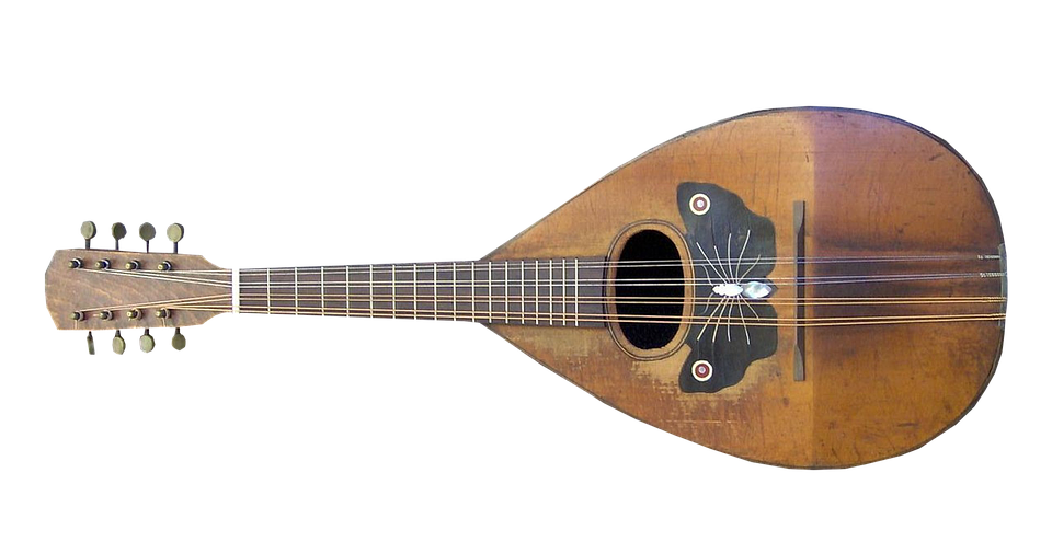 Vintage Mandolin Isolated