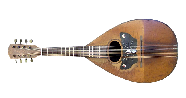 Vintage Mandolinon Black Background.jpg