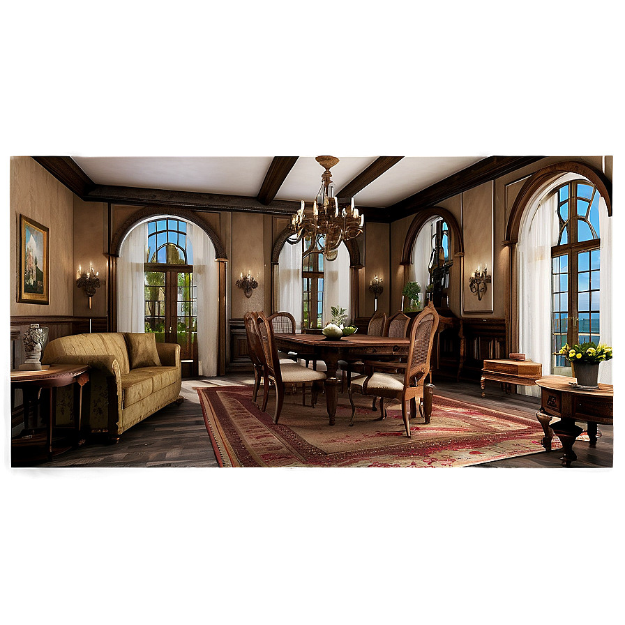 Vintage Mansion Interior Png 05242024