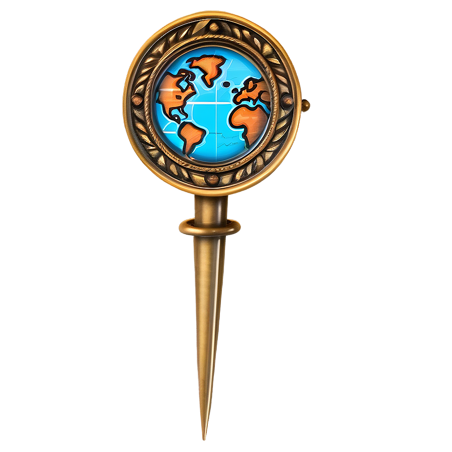 Vintage Map Pin Png 4