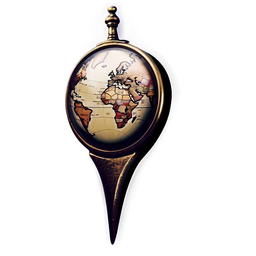 Vintage Map Pin Png Mdg