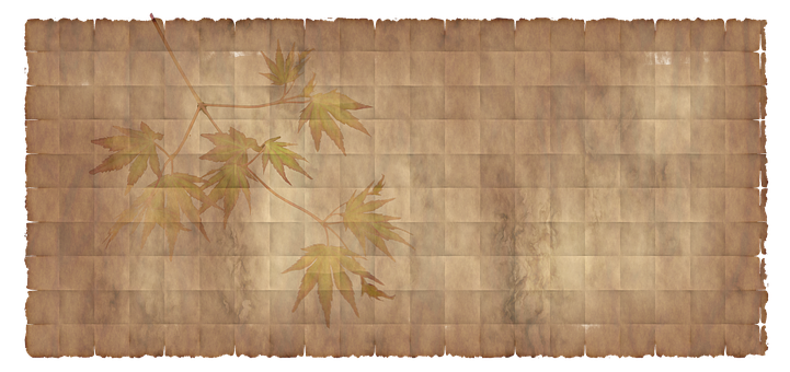 Vintage Maple Leaves Parchment Background