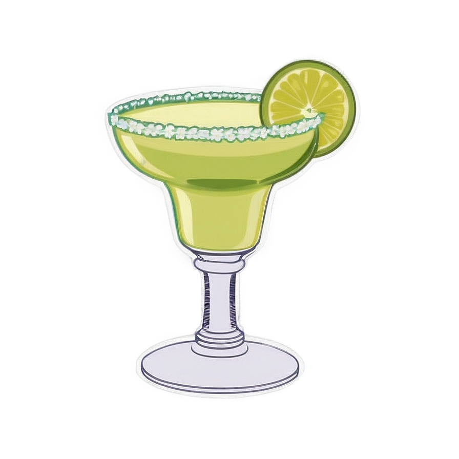 Vintage Margarita Glass Png 06292024