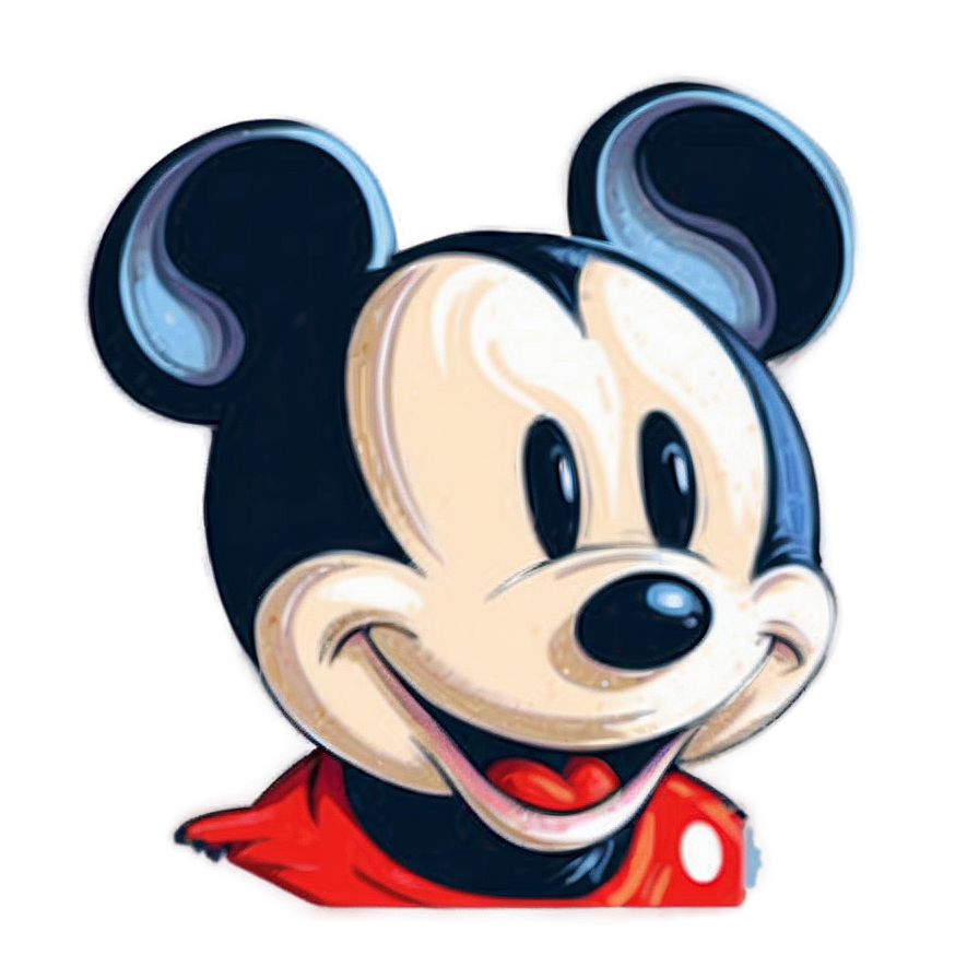 Vintage Mickey Mouse Drawing Png 05032024