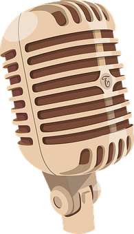 Vintage Microphone Illustration