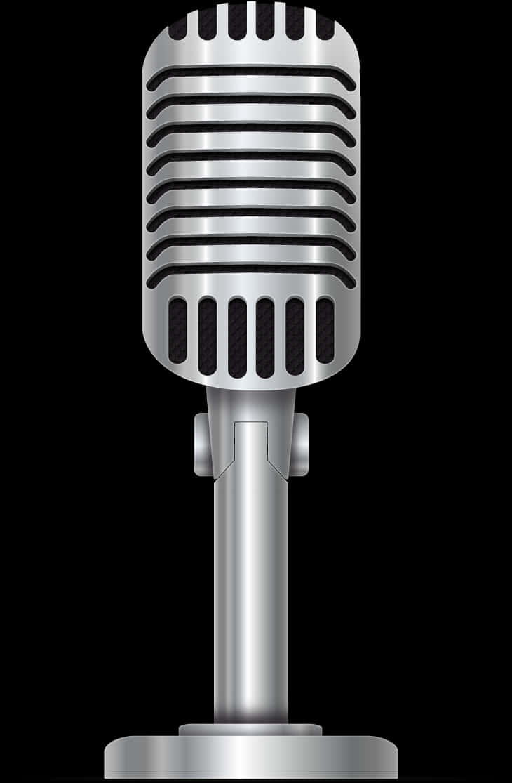 Vintage Microphone Illustration