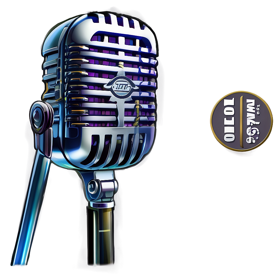 Vintage Microphone Png 06112024