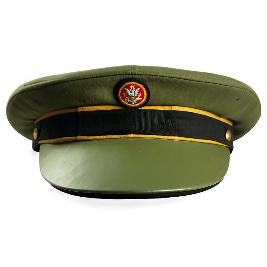 Vintage Military Hat Png 06132024