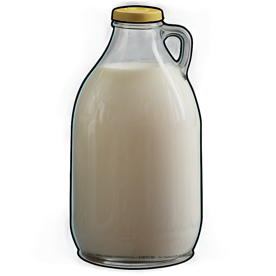 Vintage Milk Gallon Drawing Png Jar30