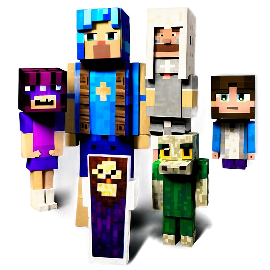 Vintage Minecraft Characters Png Ujm