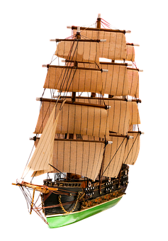 Vintage Model Sailing Ship