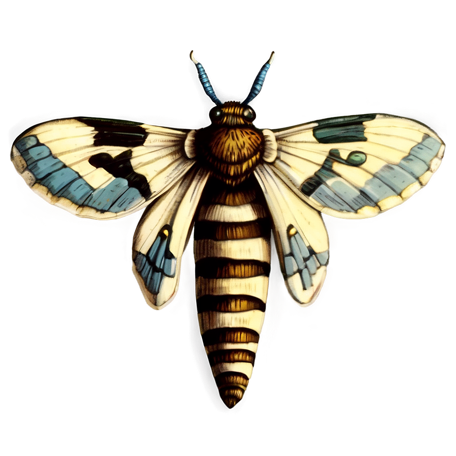 Vintage Moth Illustration Png 98