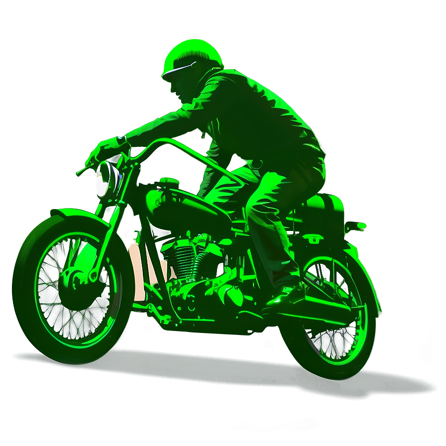 Vintage Motorcycle Silhouette Png Gca