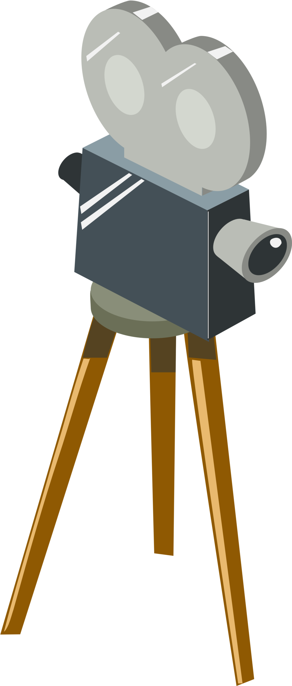 Vintage Movie Camera Illustration