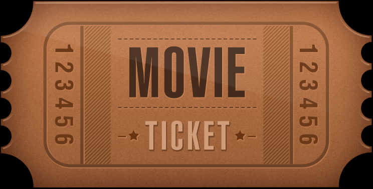 Vintage Movie Ticket Design