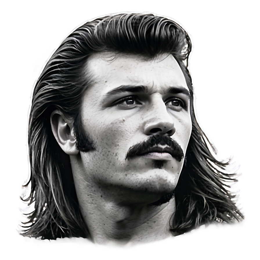 Vintage Mullet Shape Png 06292024