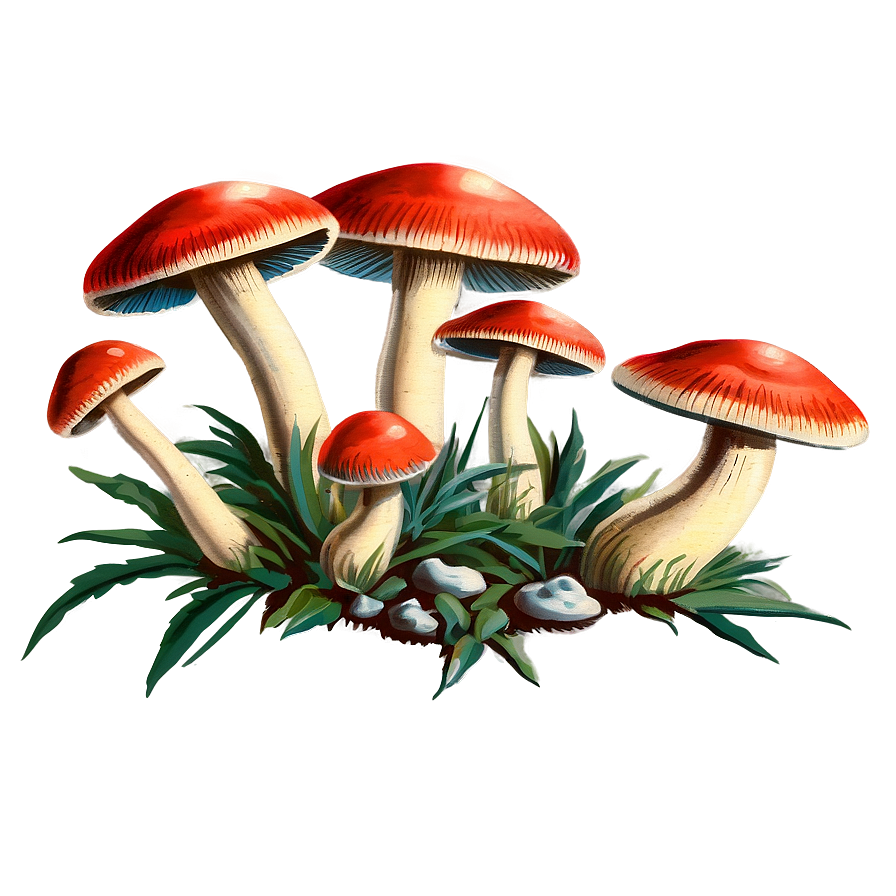 Vintage Mushroom Png Eci65