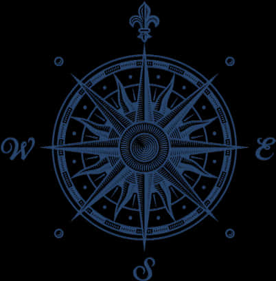 Vintage Nautical Compass Design