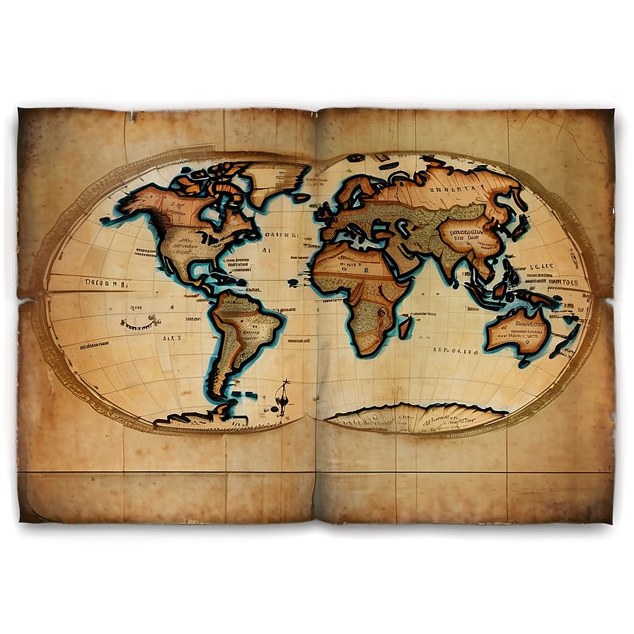 Vintage Old Map Paper Texture Png Gtd