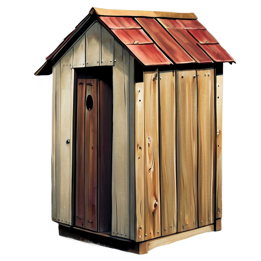 Vintage Outhouse Illustration Png Idq90