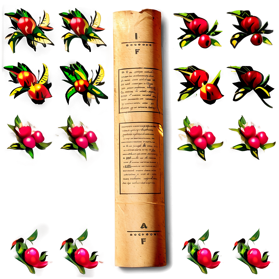 Vintage Parchment Roll Png 05232024