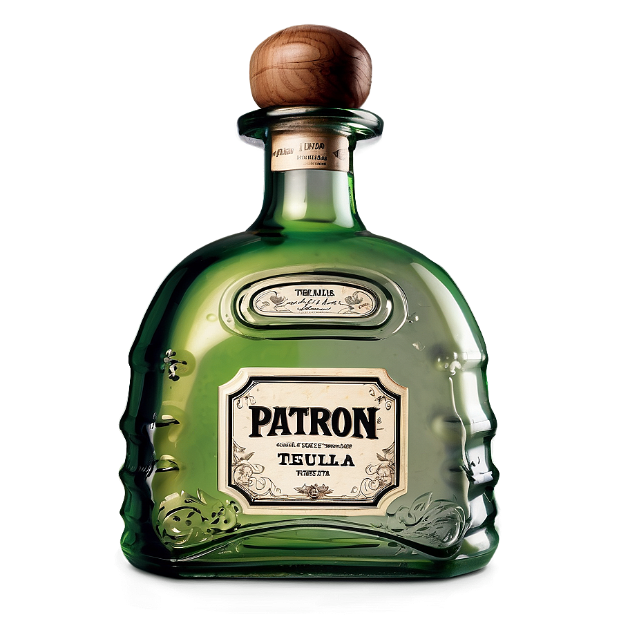 Vintage Patron Tequila Bottle Png Rub43