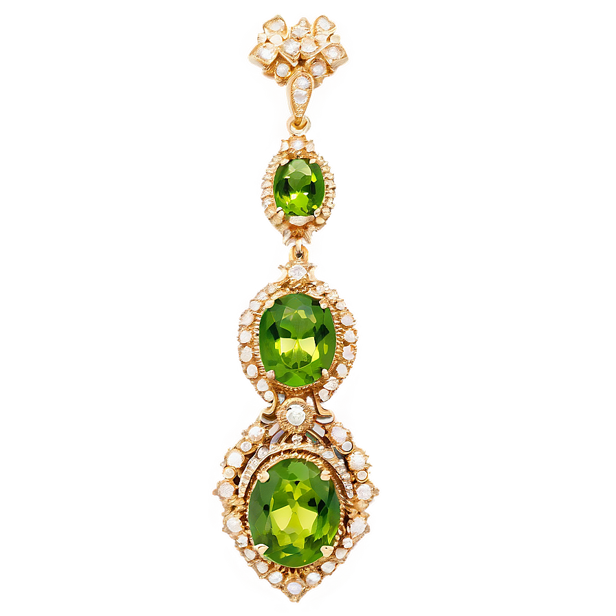 Vintage Peridot Jewelry Png 06242024