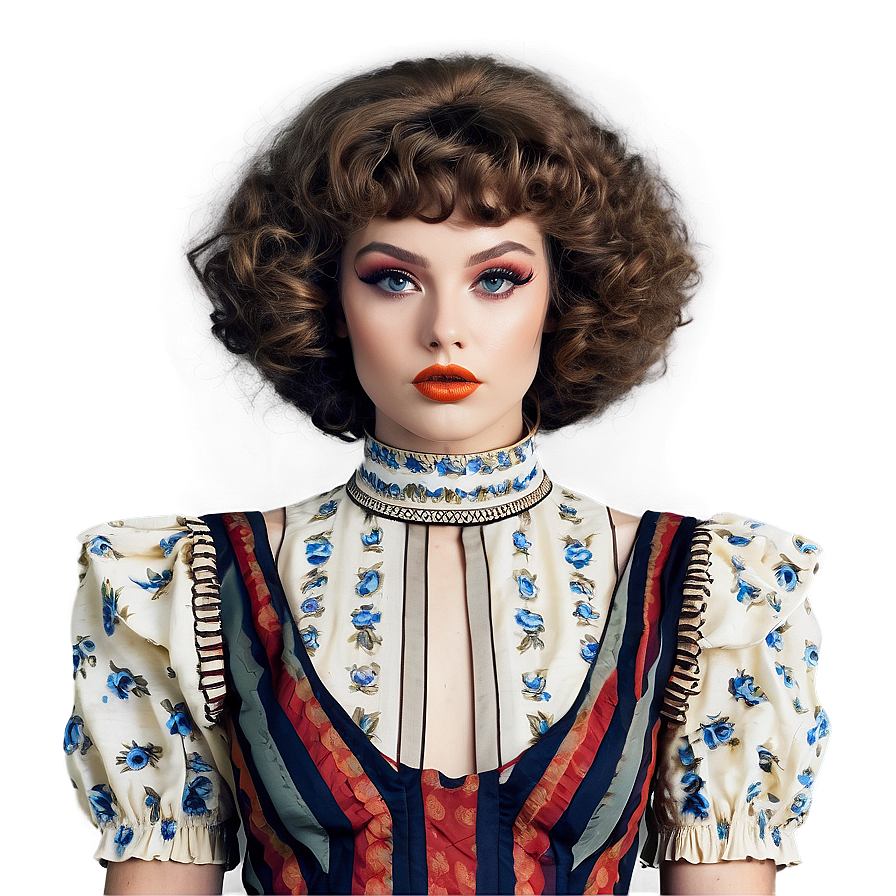 Vintage Perm Style Png 3