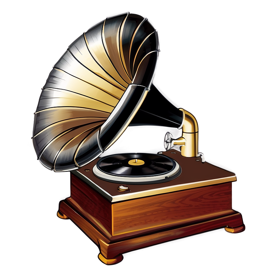 Vintage Phonograph Png Hiu84