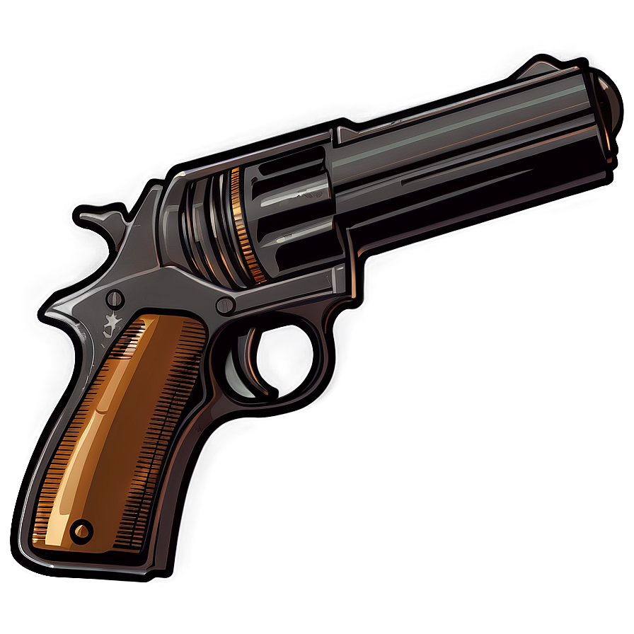 Vintage Pistol Drawing Png Yep28