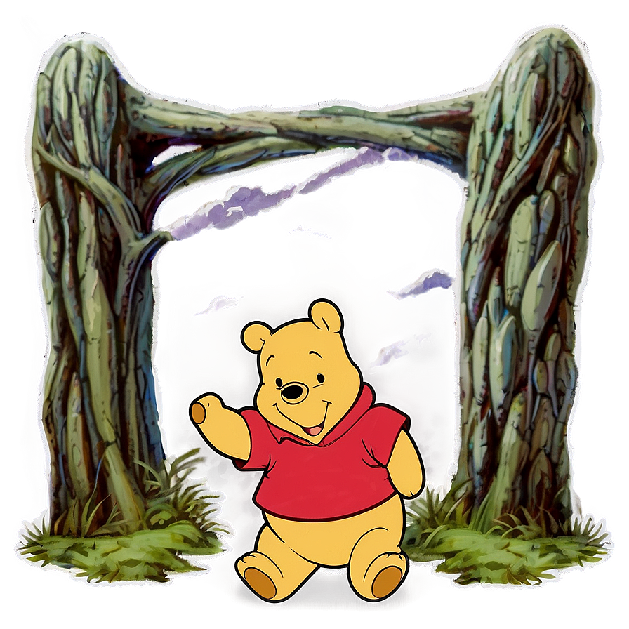 Vintage Pooh Bear Adventure Png 06212024