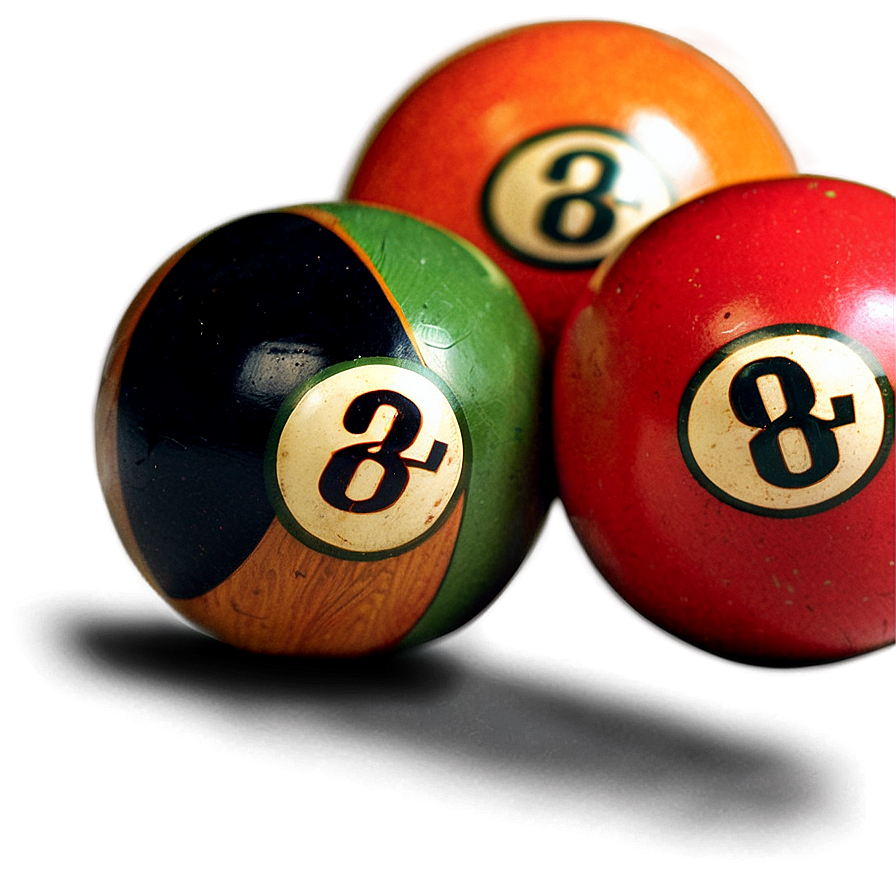 Vintage Pool Balls Png Pva39