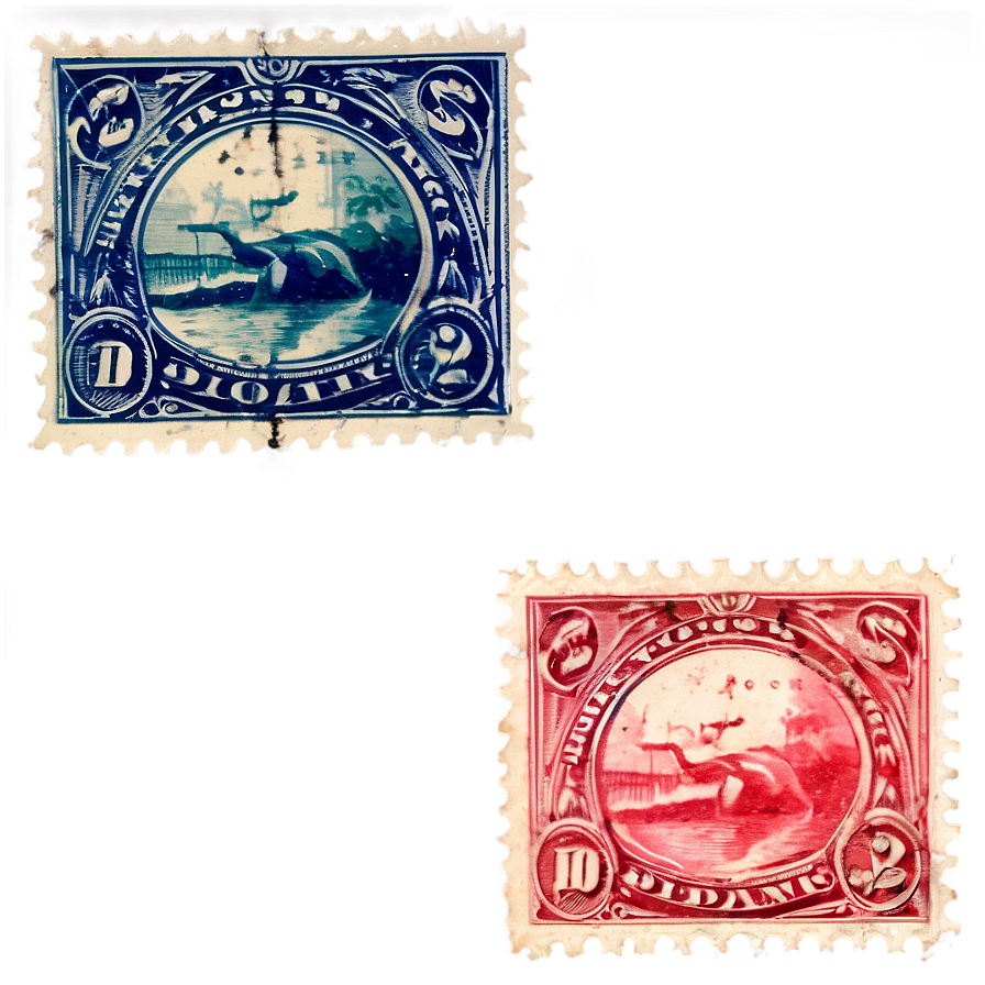 Vintage Postage Stamp Png 06122024