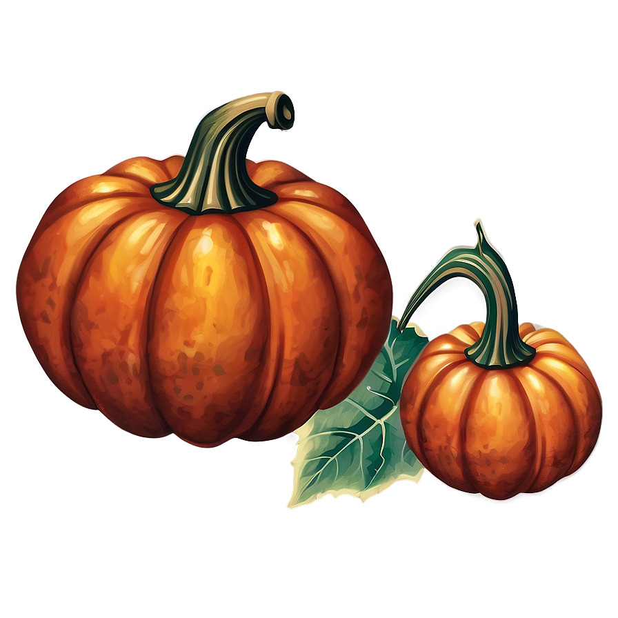 Vintage Pumpkin Clipart Png 99