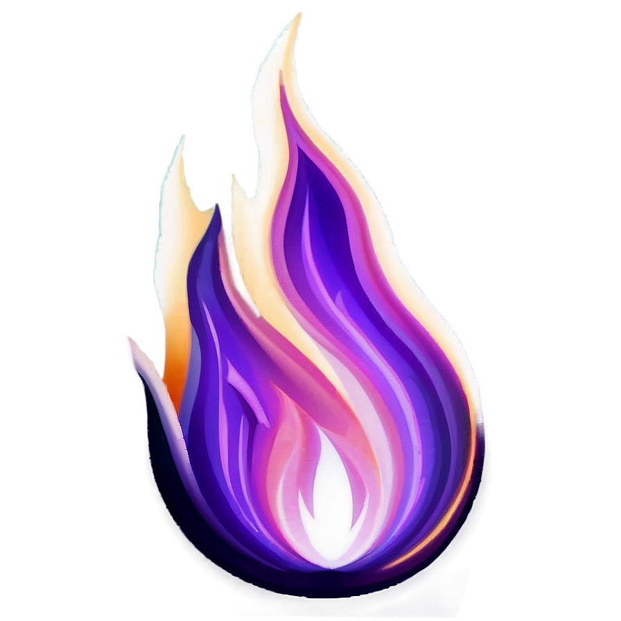 Vintage Purple Fire Png 79