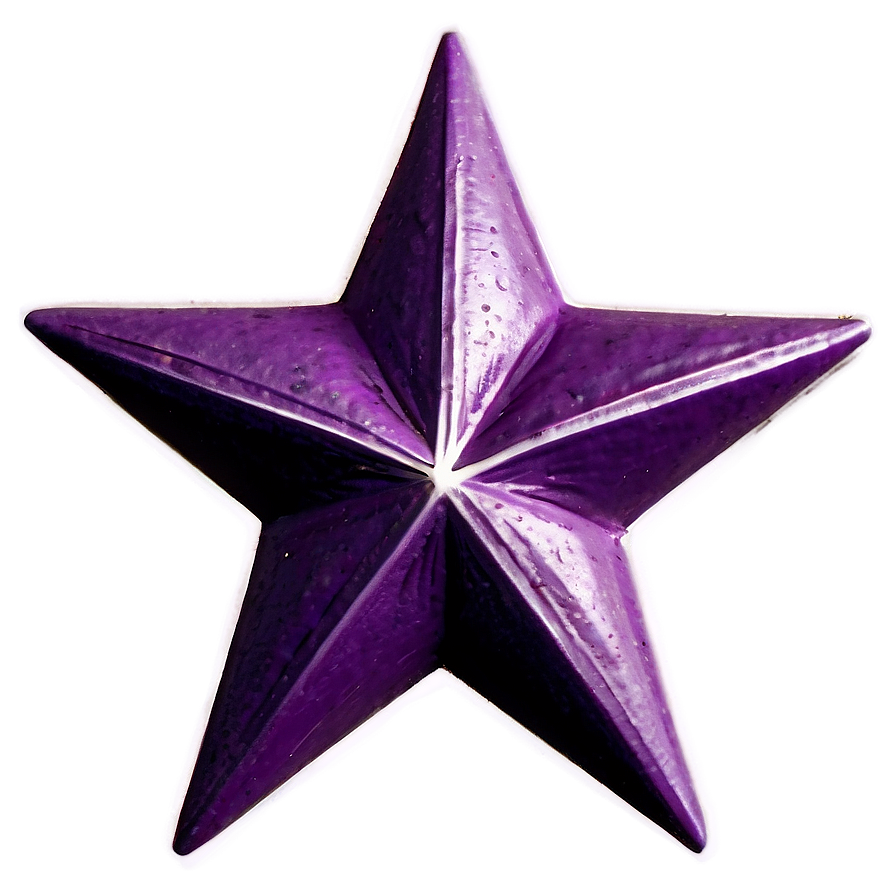 Vintage Purple Star Png 5