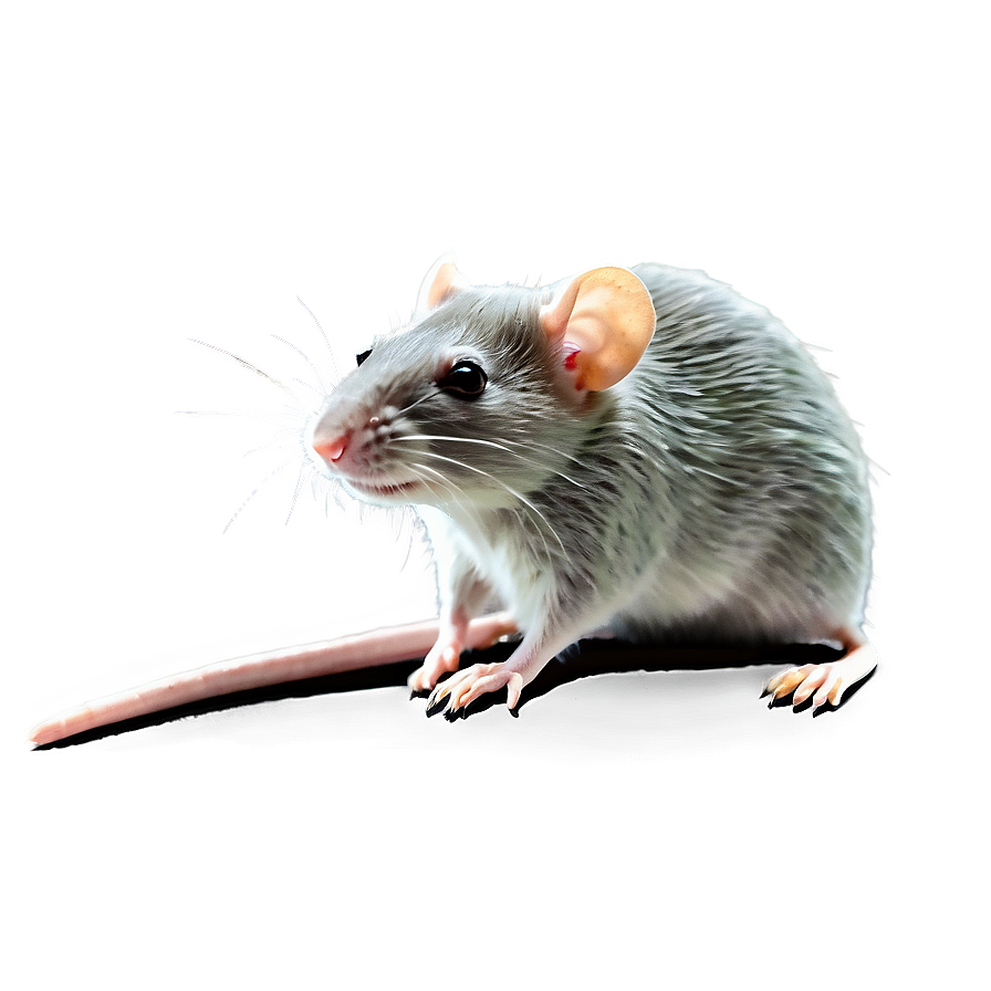 Vintage Rat Drawing Png 05042024