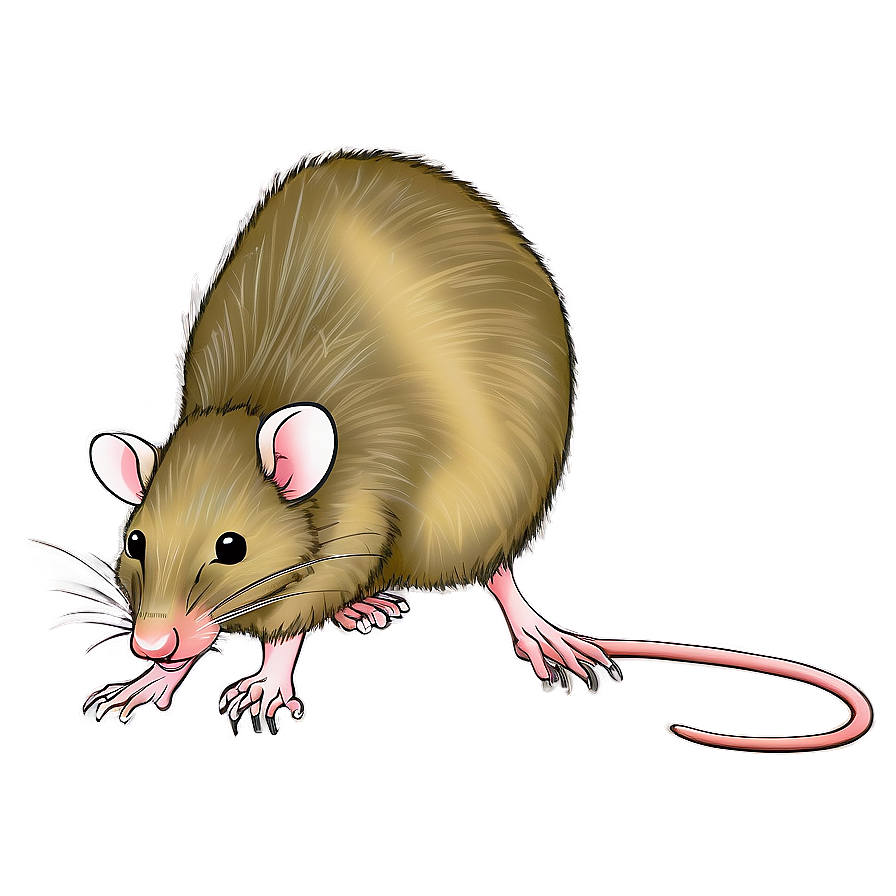 Vintage Rat Drawing Png Lxe