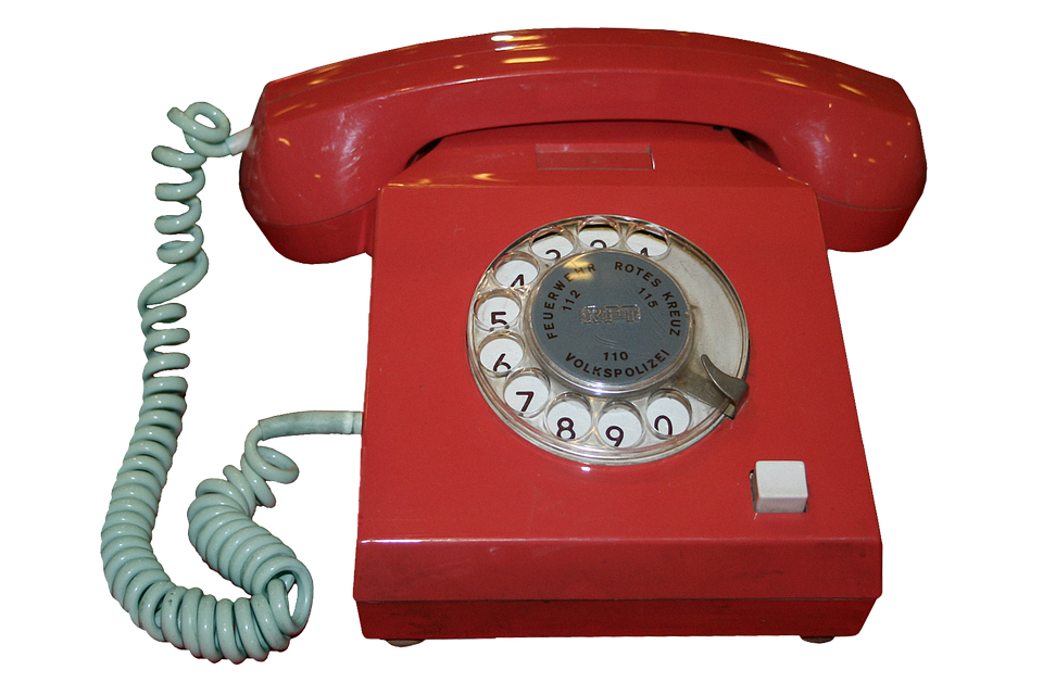 Vintage Red Rotary Phone.png