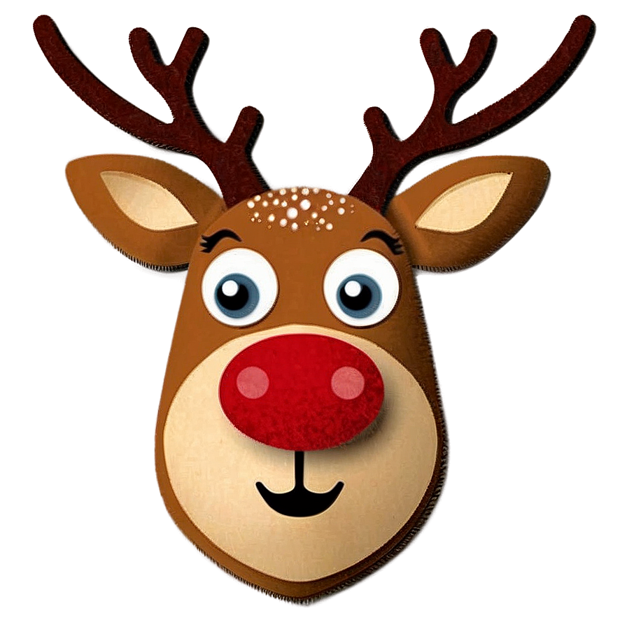 Vintage Reindeer Face Png 66