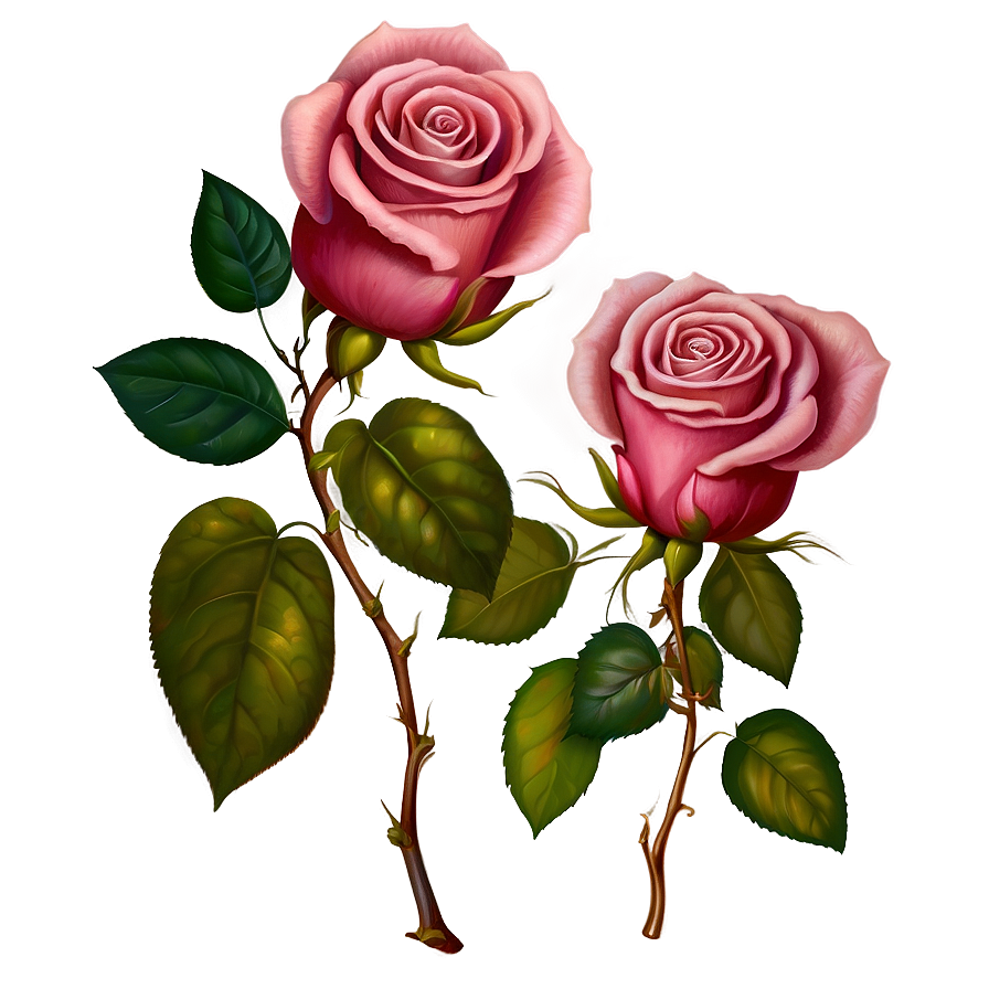 Vintage Rose Fantasy Png 82