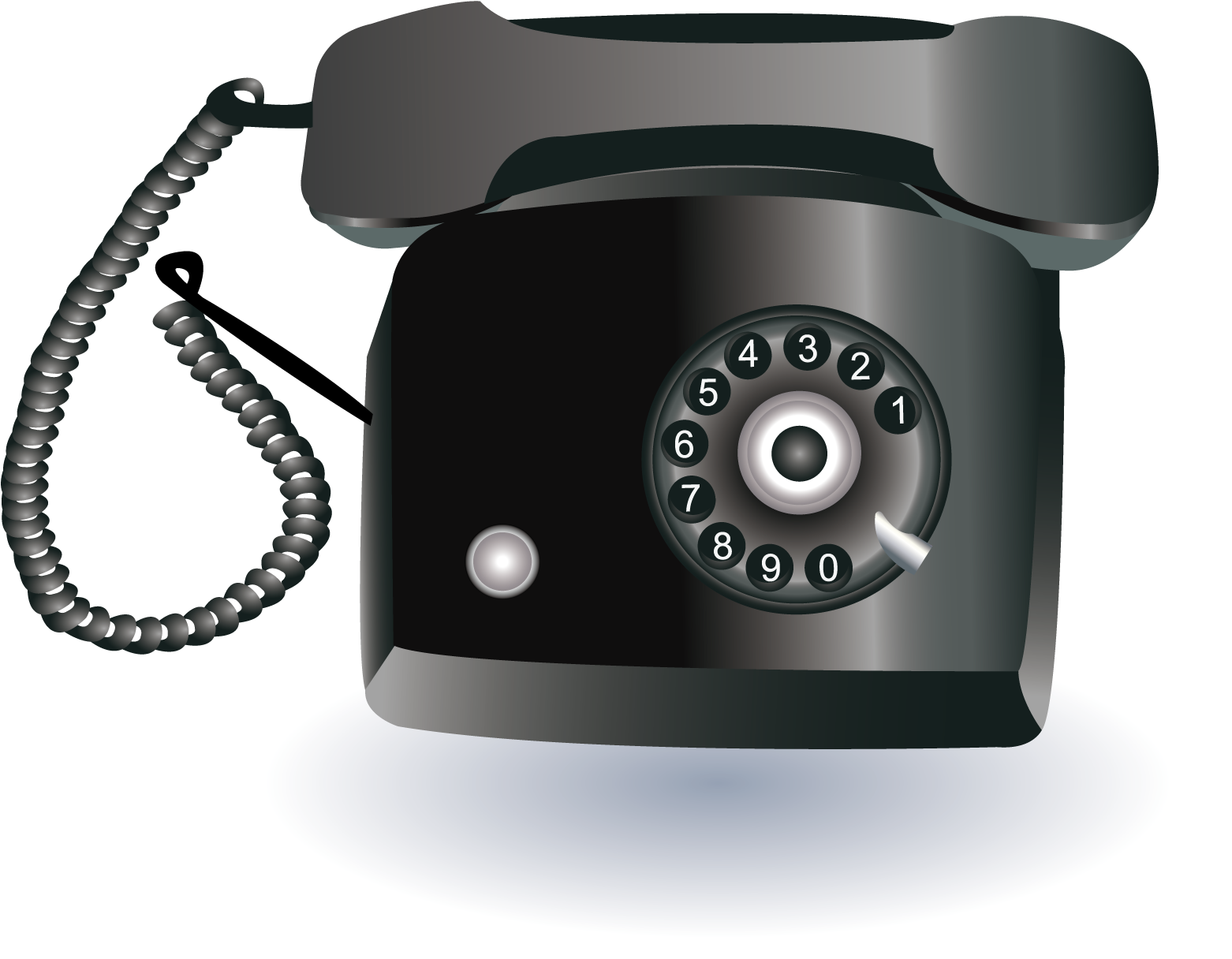 Vintage Rotary Phone Illustration