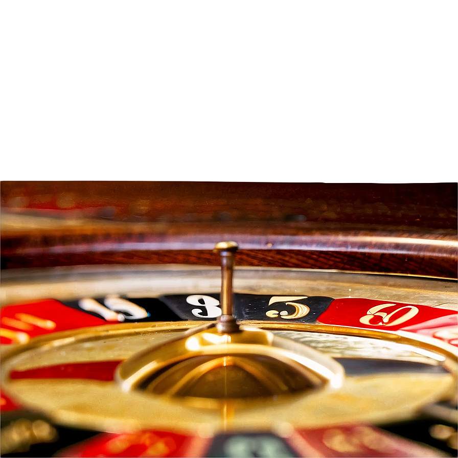 Vintage Roulette Wheel Close-up Png Gal