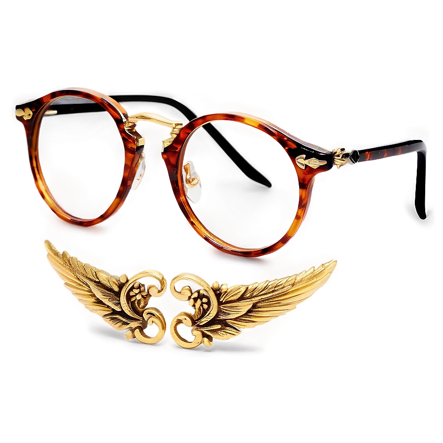 Vintage Round Glasses Png Hyo89