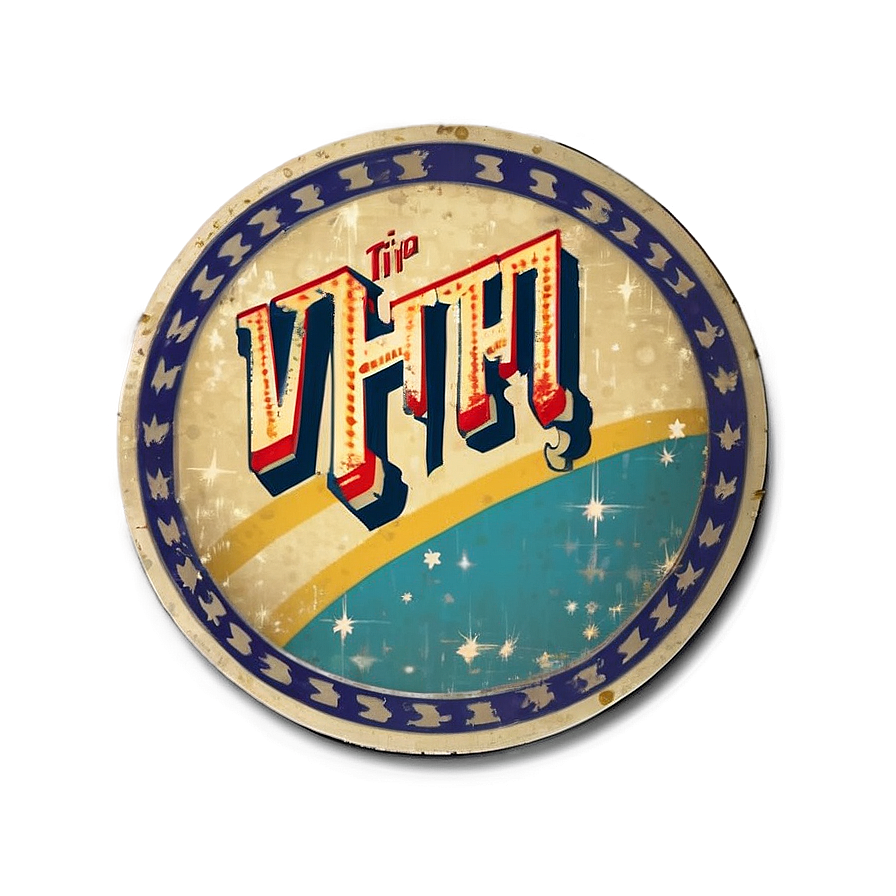 Vintage Round Sticker Png Ife