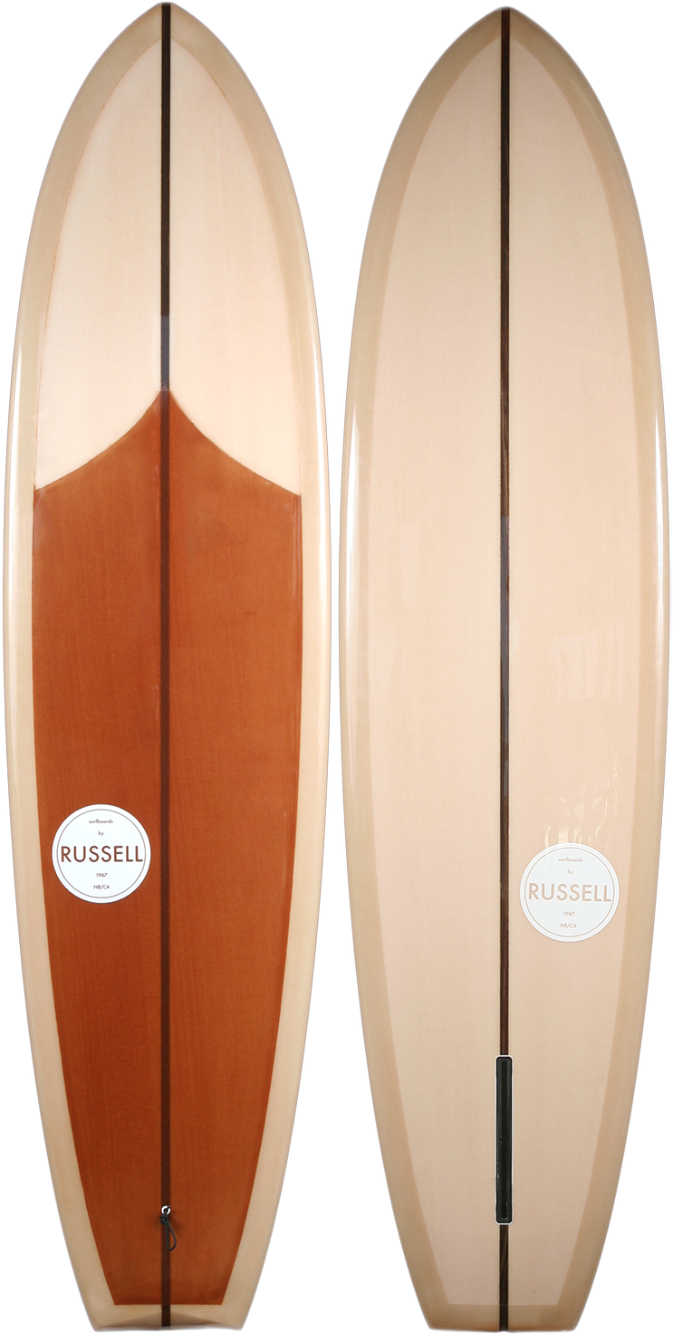 Vintage Russell Surfboards Display