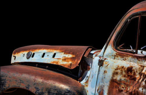 Vintage Rusty Car Detail