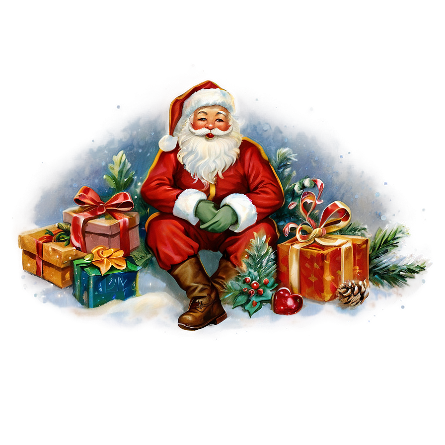 Vintage Santa Claus Png Djy69